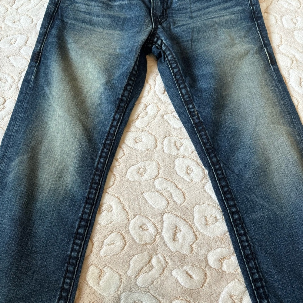 True Religion 2000’s medium wash straight legs men’s jeans size 32 - Picture 7 of 11